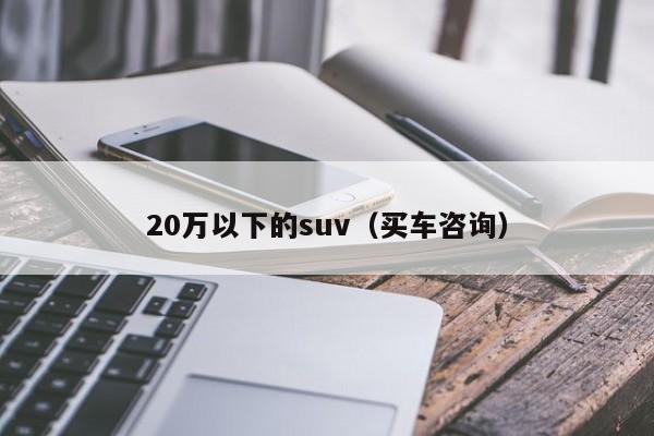 20万以下的suv（买车咨询）