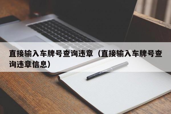 直接输入车牌号查询违章（直接输入车牌号查询违章信息）